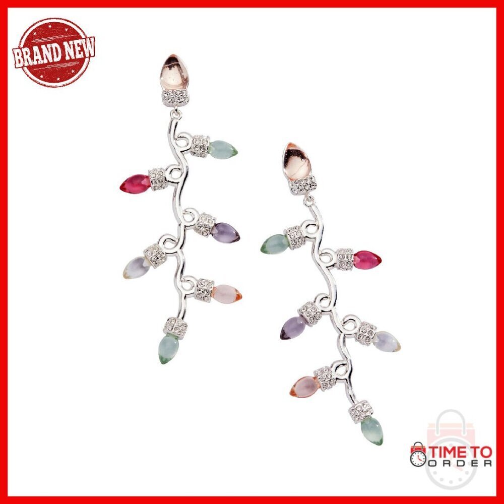 Nickel-Free Brass Light Bulb Earrings, Gold Silver Finishes